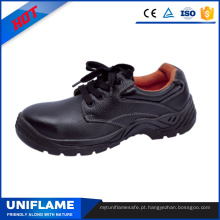 Sapatos de segurança de trabalho barato de couro preto de homens preço